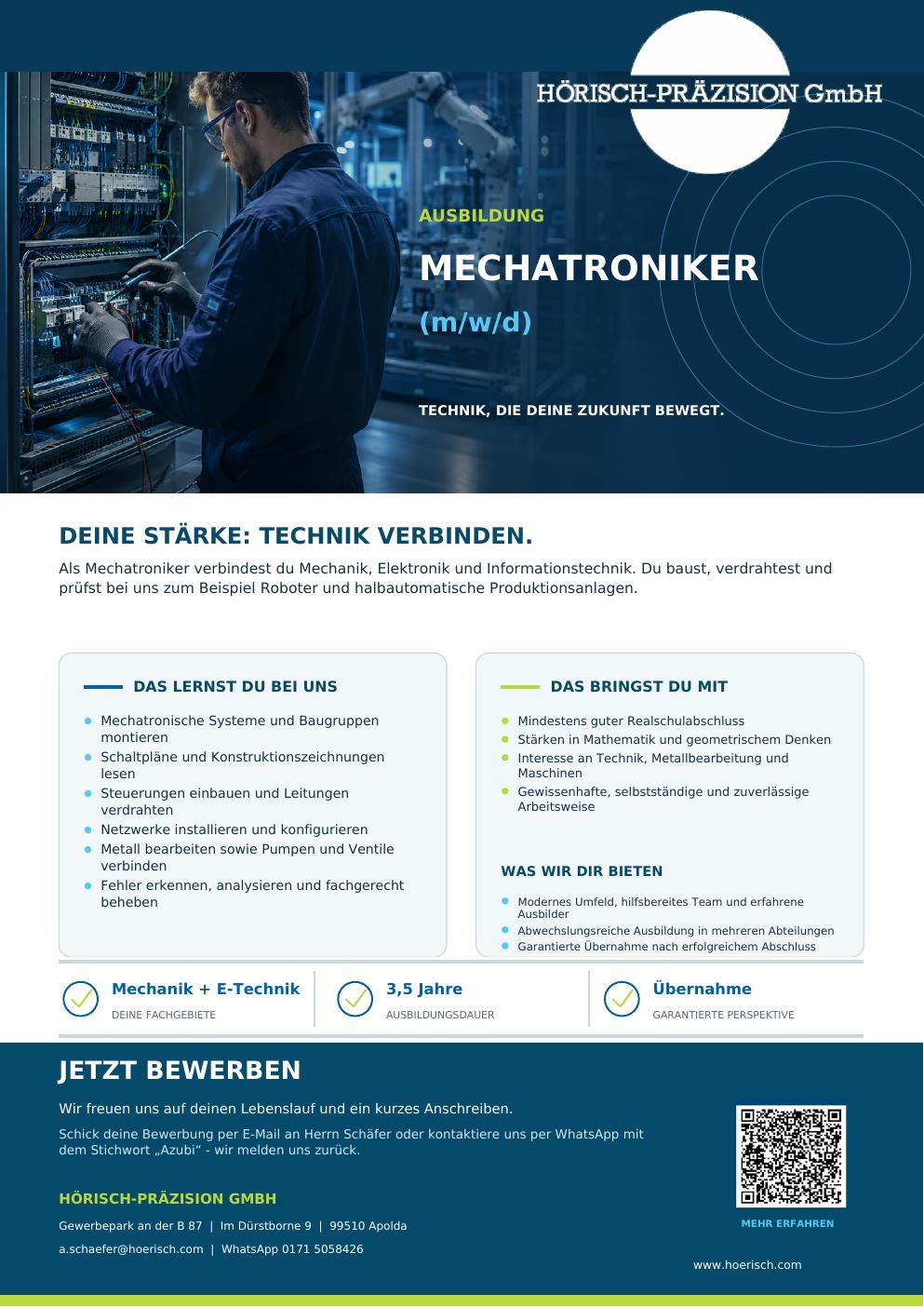 Ausbildung Mechatroniker